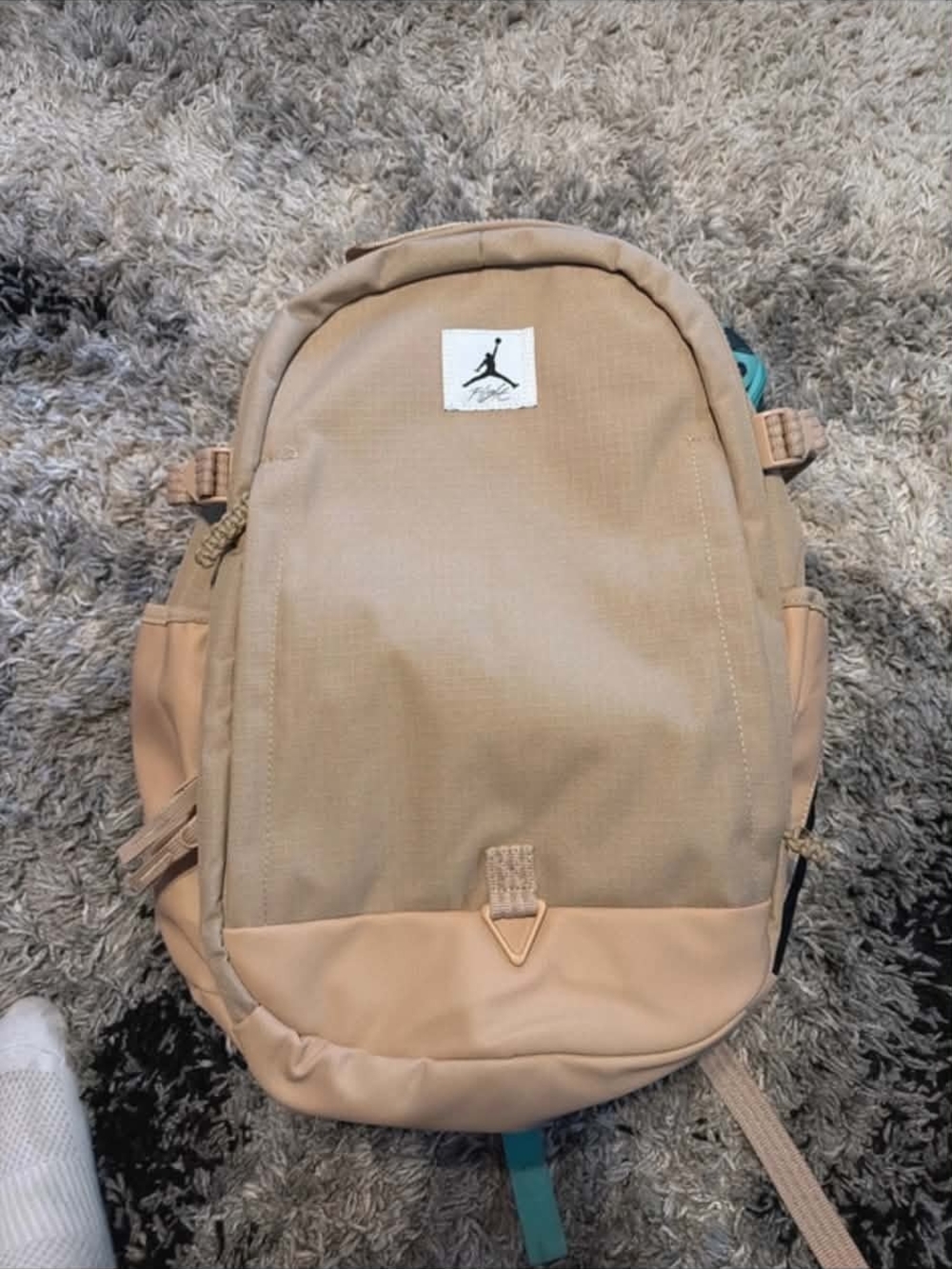 Jordan Men's Beige/Tan Backpack with Signature Jumpman Patch